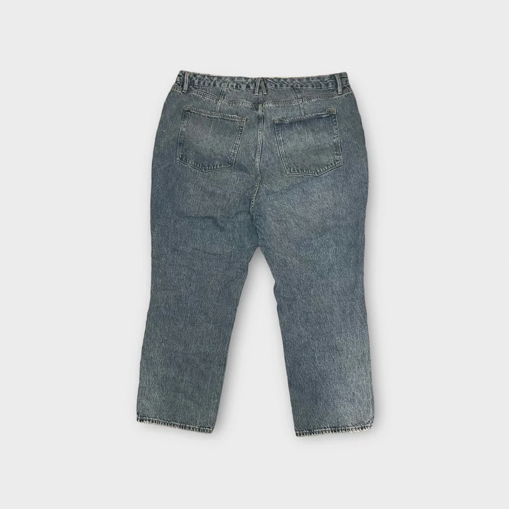 Good American Good 90s Duster Straight Leg Blue950 Jeans - Picture 6 of 7
